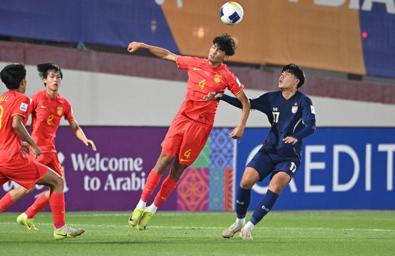China PR turned on the power to defeat Thailand 2-0 to end their AFC U17 Asian Cup image content