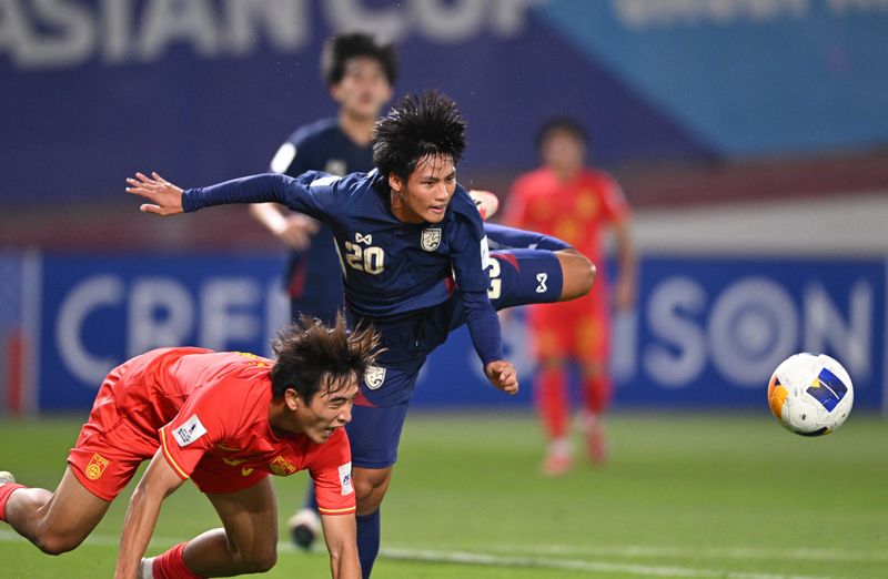 China PR turned on the power to defeat Thailand 2-0 to end their AFC U17 Asian Cup image content
