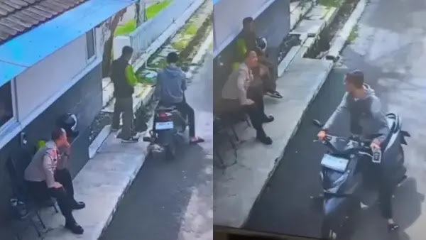 Viral!, Motor Driver Ojol Digondol Maling di Depan Polisi, Warganet: Kok Bisa?