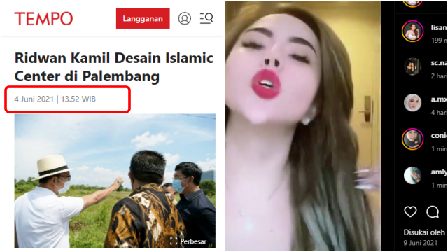 Lisa Mariana Menginap Bareng RK di Kota Palembang pada 2021, Warganet Cocokkan Tanggal dan Lokasi