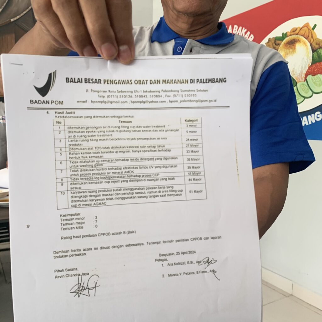 Hasil Audit BB POM, Produk Alfa One  Aman Dikonsumsi, Terkait  Pernah  Ada Temuan  Isi Kemasan yang Keruh