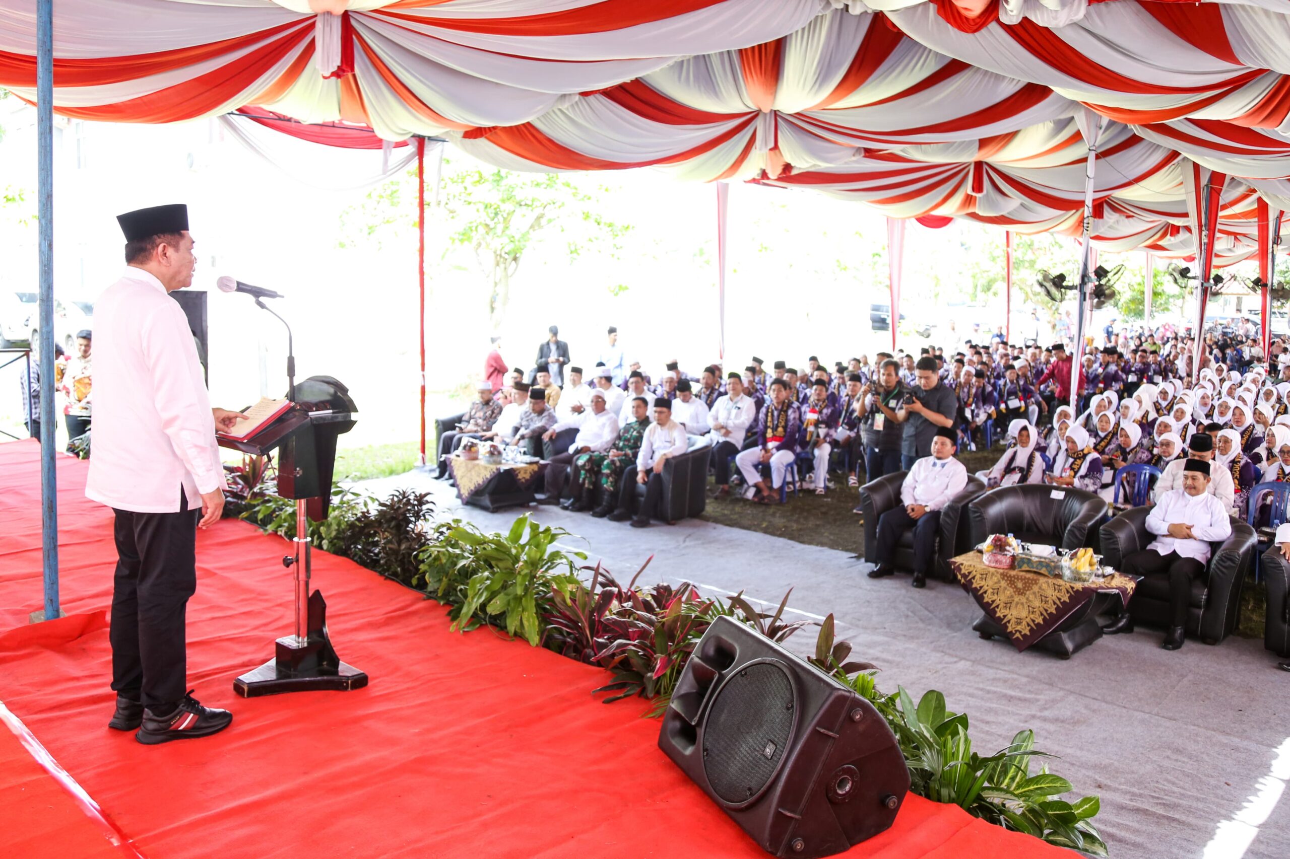 Bupati H M Toha Bersama Wabup Muba Rohman Lepas 193 Calon Jamaah Haji 2025