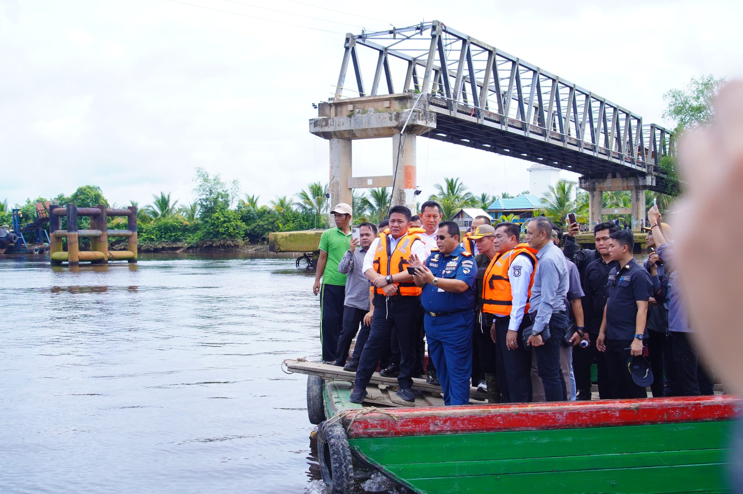 Groundbreaking Revitalisasi Jembatan P6 Sungai Lalan