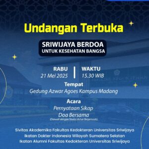 Unsri Gelar Doa Bersama, Akademisi Kedokteran Prihatin Kondisi Pendidikan Kedokteran dan Kesehatan di Tanah Air Unsri Gelar Doa Bersama, Akademisi Kedokteran Prihatin Kondisi Pendidikan Kedokteran dan Kesehatan di Tanah Air