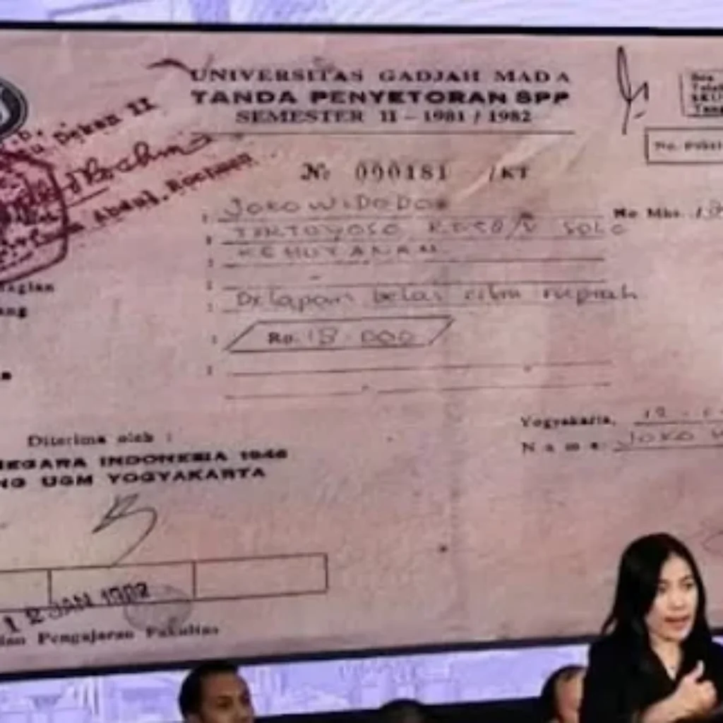 Buni Yani Ungkap Kejanggalan Kwitansi SPP Jokowi Tahun 1982: Semestinya Semester IV kok Semester II?