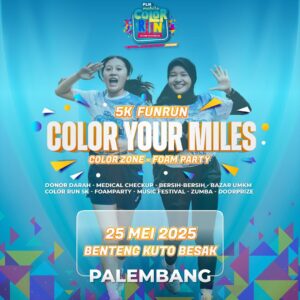 Ayo Warga Palembang Bersiap! PLN Mobile Hadirkan Kemeriahan Color Run 2025 di Benteng Kuto Besak Ayo Warga Palembang Bersiap! PLN Mobile Hadirkan Kemeriahan Color Run 2025 di Benteng Kuto Besak