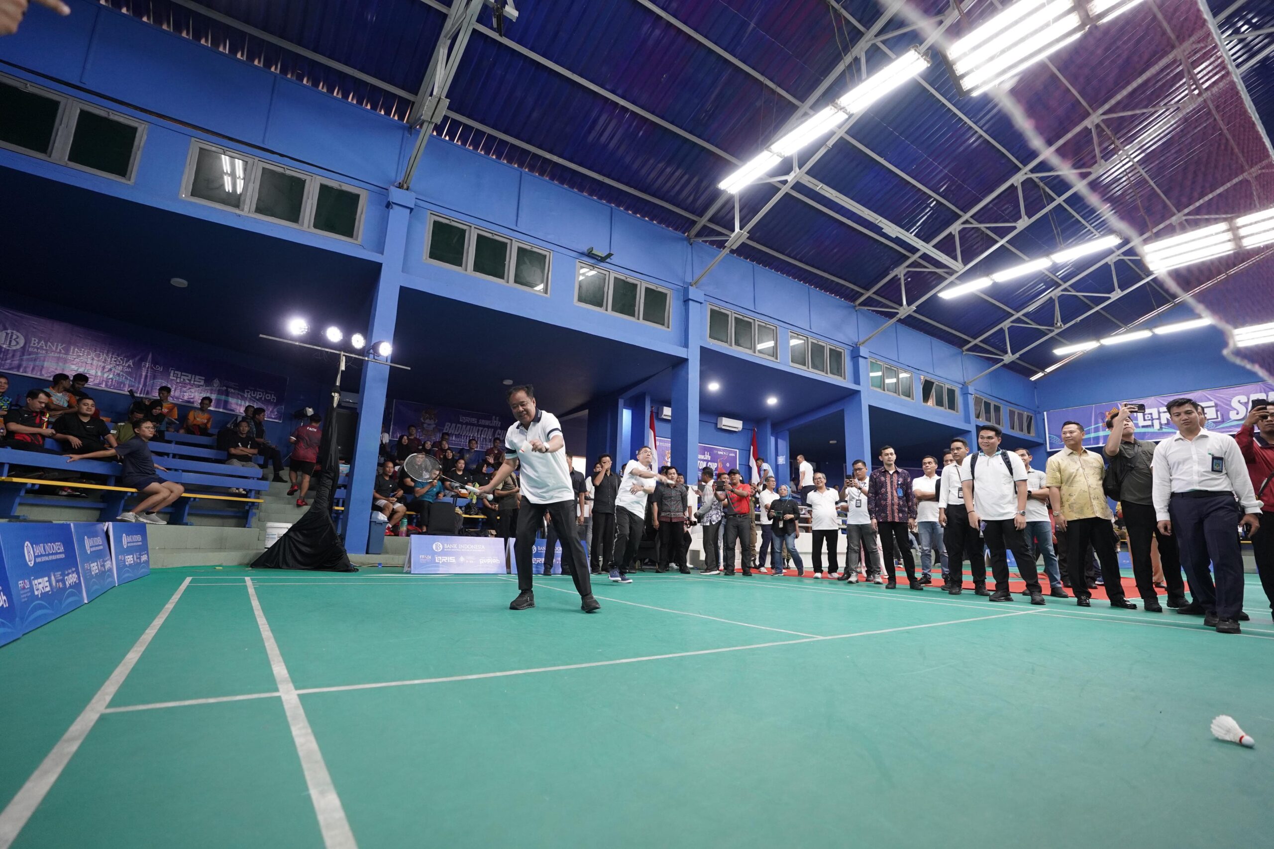 QRIS Sriwijaya Badminton Cup Resmi Dibuka, Wagub Sumsel Cik Ujang Tekankan Semangat Sportivitas