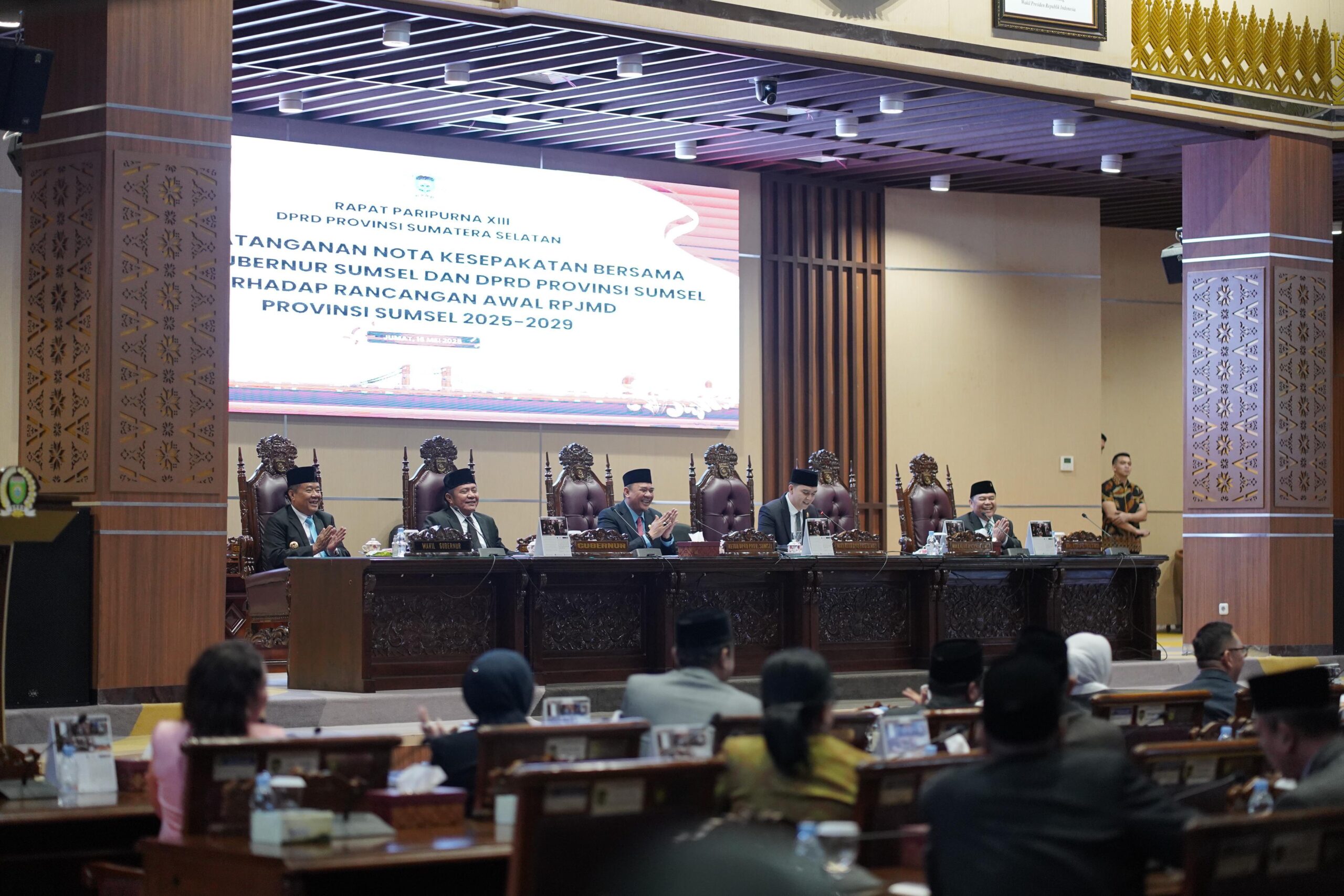 Pemprov dan DPRD Sumsel Sepakati Rancangan Awal RPJMD Tahun 2025–2029