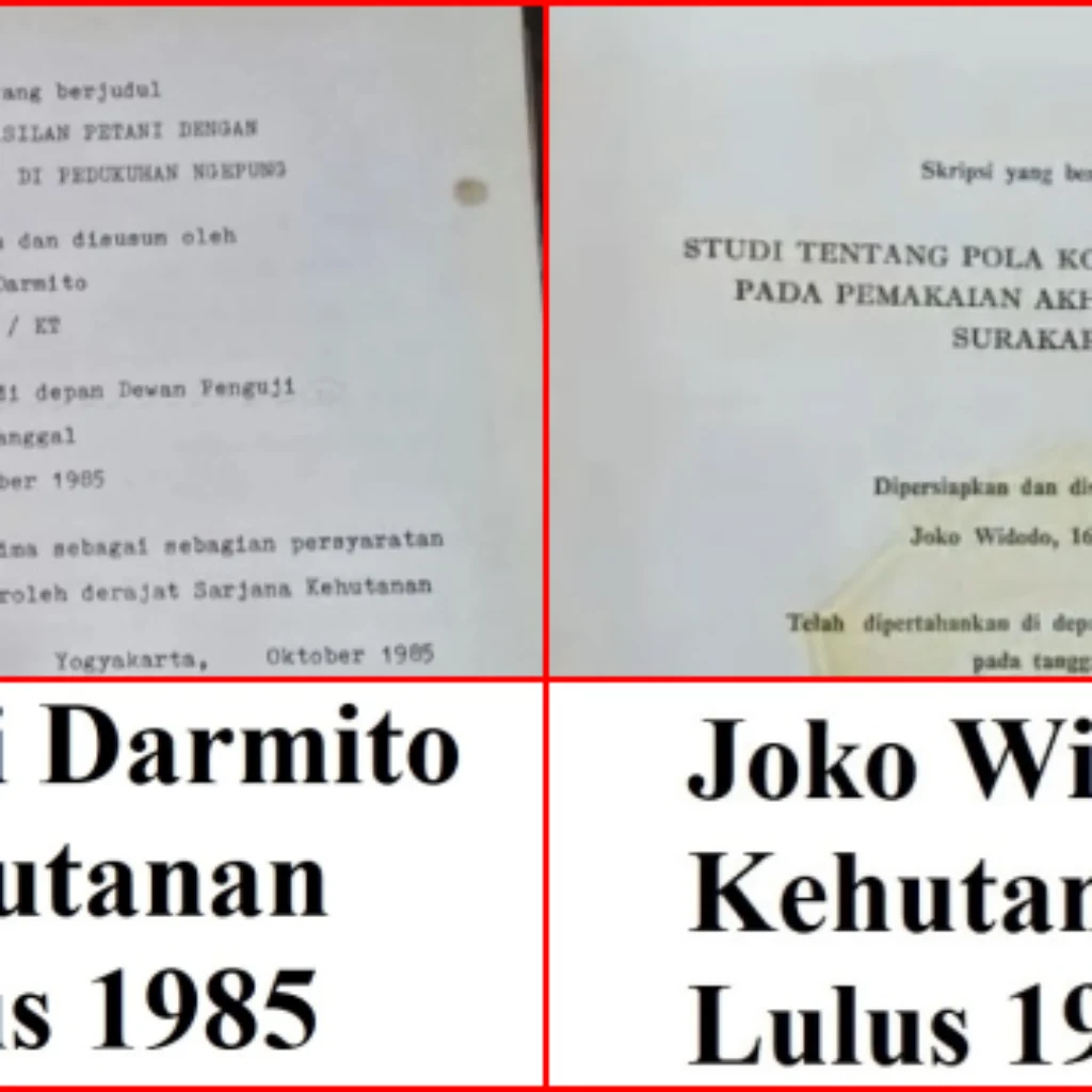 Misteri Lembar Pengesahan Skripsi Jokowi Gunakan Word, Lulusan di Tahun yang Sama Masih Gunakan Mesin Ketik Manual