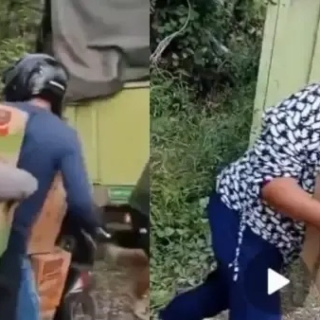 Viral! Video Warga Jarah Mi Instan dari Truk yang Kecelakaan di Banyuasin Sumsel, Sopir Kabur