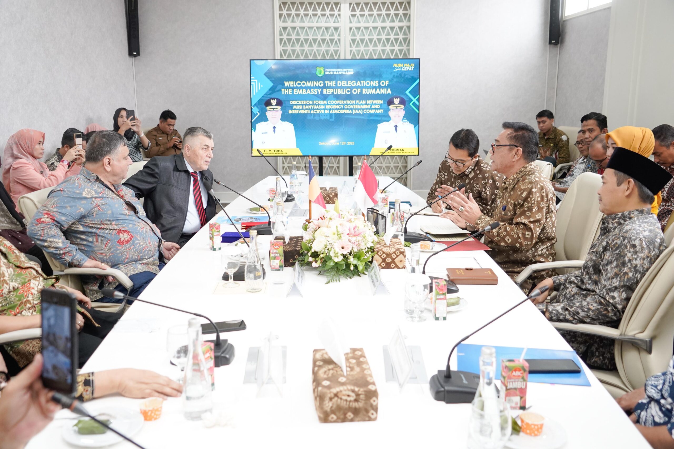 Muba Gaet Minat Internasional: Bupati Toha Terima Delegasi Bisnis Rumania dan Konsul RI di Constanta