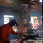 Kebakaran Rumah Warga di Kampung Ogan Kelurahan  Balai Agung