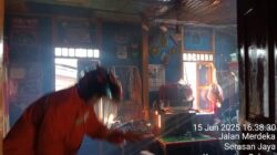 Kebakaran Rumah Warga di Kampung Ogan Kelurahan Balai Agung