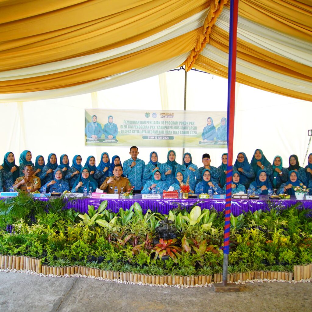 Optimalkan Program Kerja, Ketua TP PKK Muba Hj Patimah Toha Lakukan Pembinaan 10 Program Pokok PKK