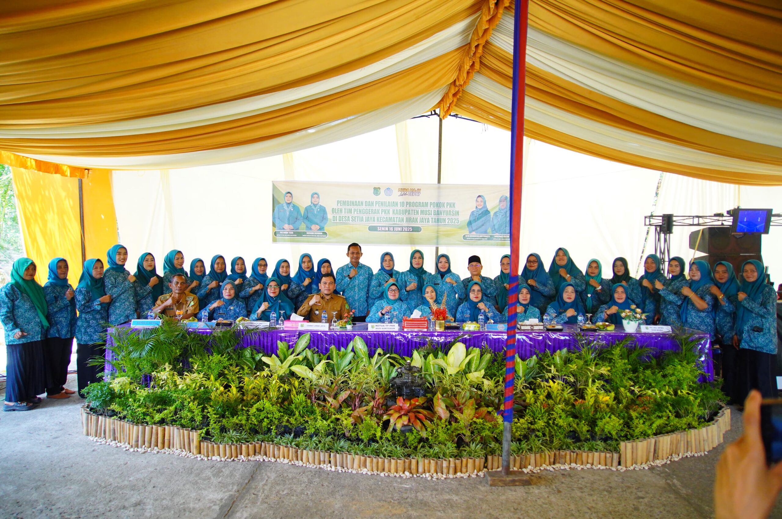 Optimalkan Program Kerja, Ketua TP PKK Muba Hj Patimah Toha Lakukan Pembinaan 10 Program Pokok PKK
