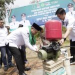 Bupati Muba Toha Ajak Dukung Program Pembangunan dan Salurkan Sumur Bor Untuk Santri