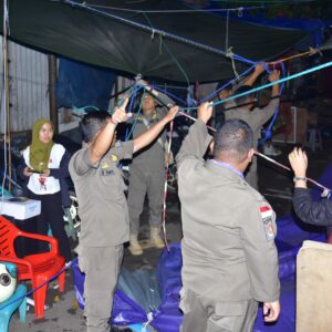 Lokasi PKL di 16 Ilir Dibersihkan dan Ditertibkan Pol PP