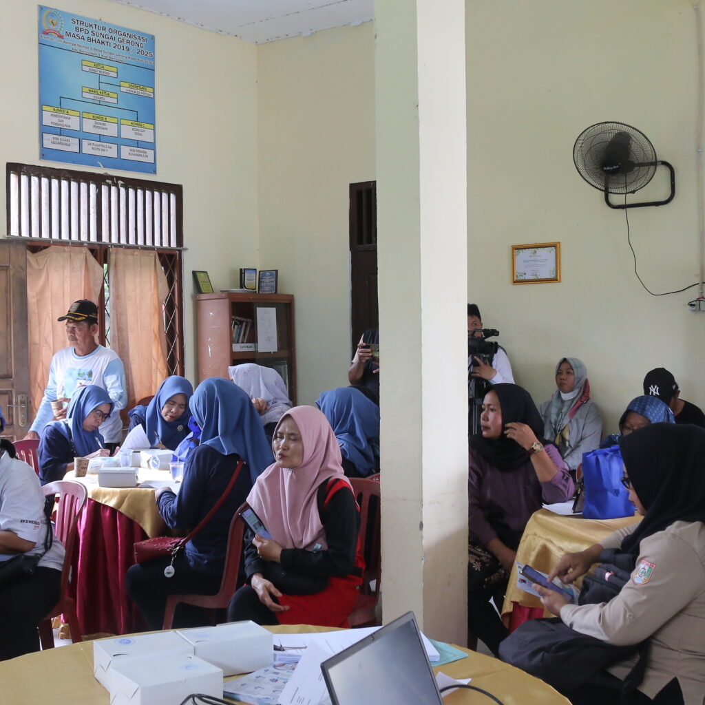 Pendekatan Langsung Kepada Masyarakat Desa Sungai Gerong, BPJS Kesehatan Palembang Gelar Sosialisasi dan Layanan BPJS Keliling
