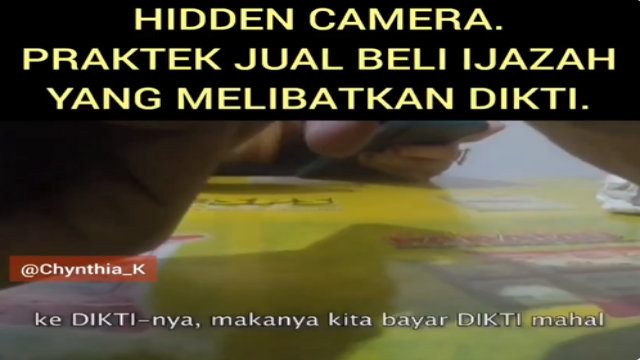 VIRAL! Heboh Video Praktek Jual Beli Ijazah, Bayar Rp32 Juta Bisa Terdaftar di Kemendikti