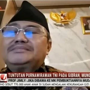 Jimly Asshiddiqie Sebut Pemakzulan Wapres Gibran Mustahil Terjadi: Sudah Tiga Partai Menolak