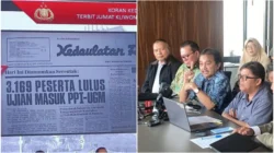 Koran yang katanya Memuat Pengumuman Hasil Ujian Jokowi Masuk UGM Edisi 18 Juli 1980 Disita Polri, Roy Suryo: Jahat Sekali!