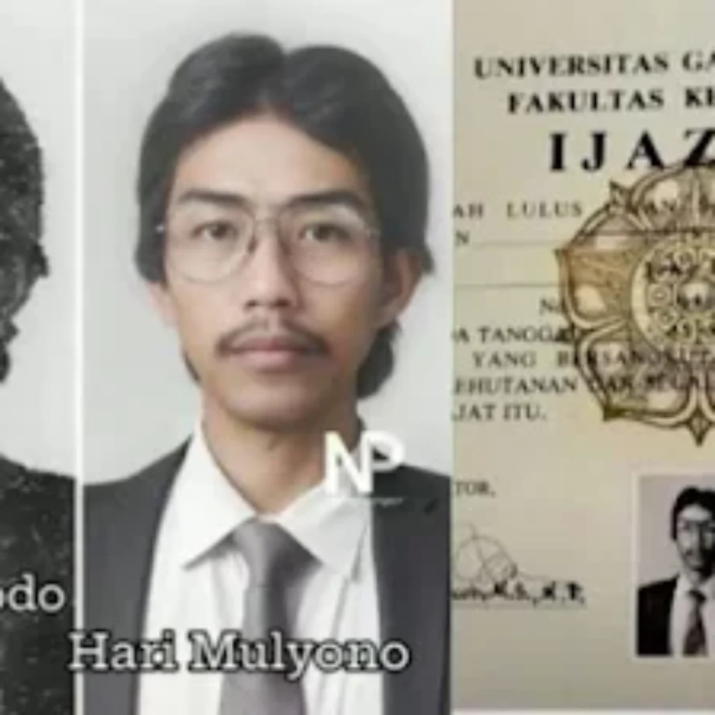 ini Penampakan Ijazah Jokowi Vs Hari Mulyono yang Disebut Mirip