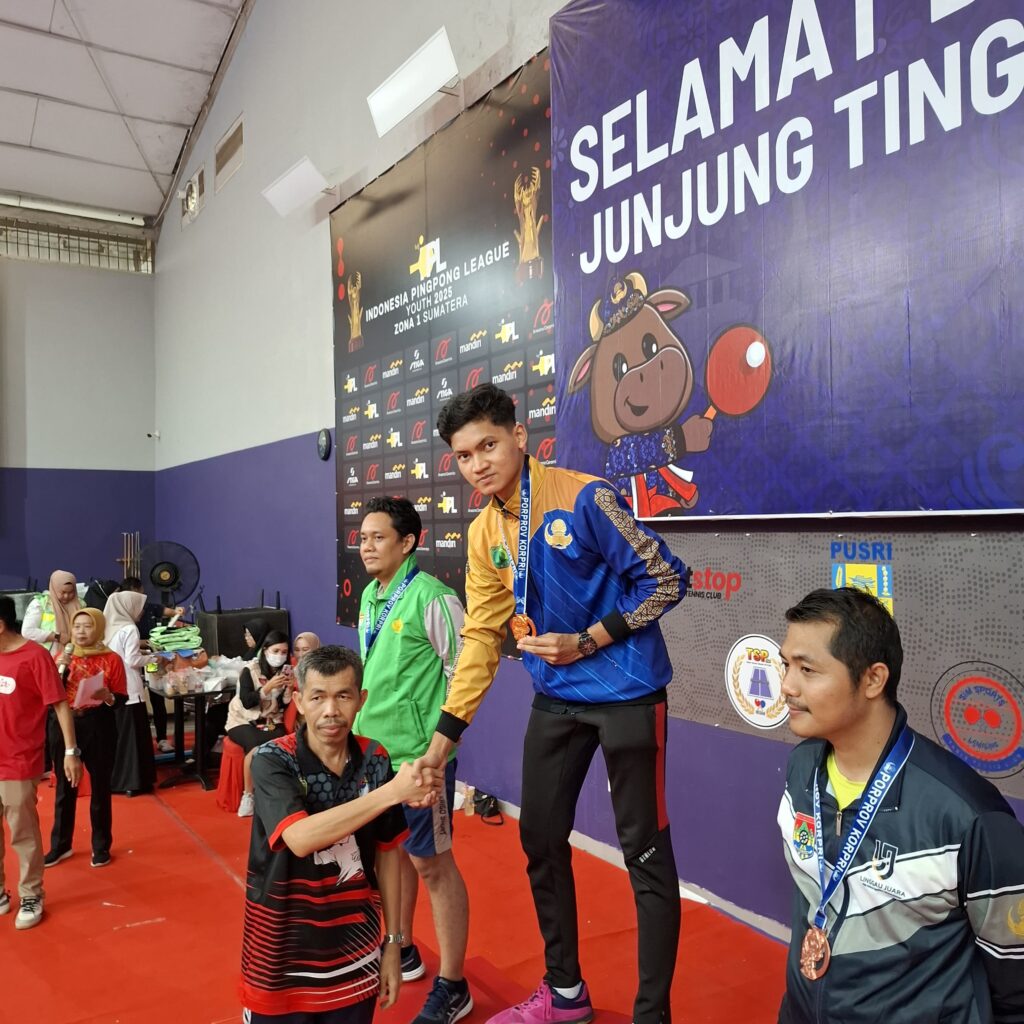 Avicena Minang Sabet Juara Tunggal Putra Tenis Meja di Porprov Korpri 2025