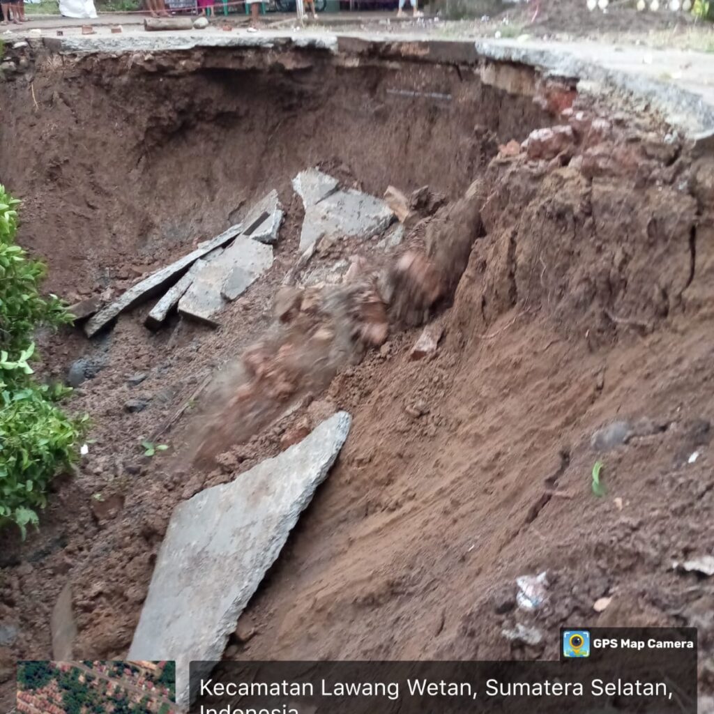 Pemkab Muba Lakukan Kaji Cepat Longsor di Desa Rantau Panjang