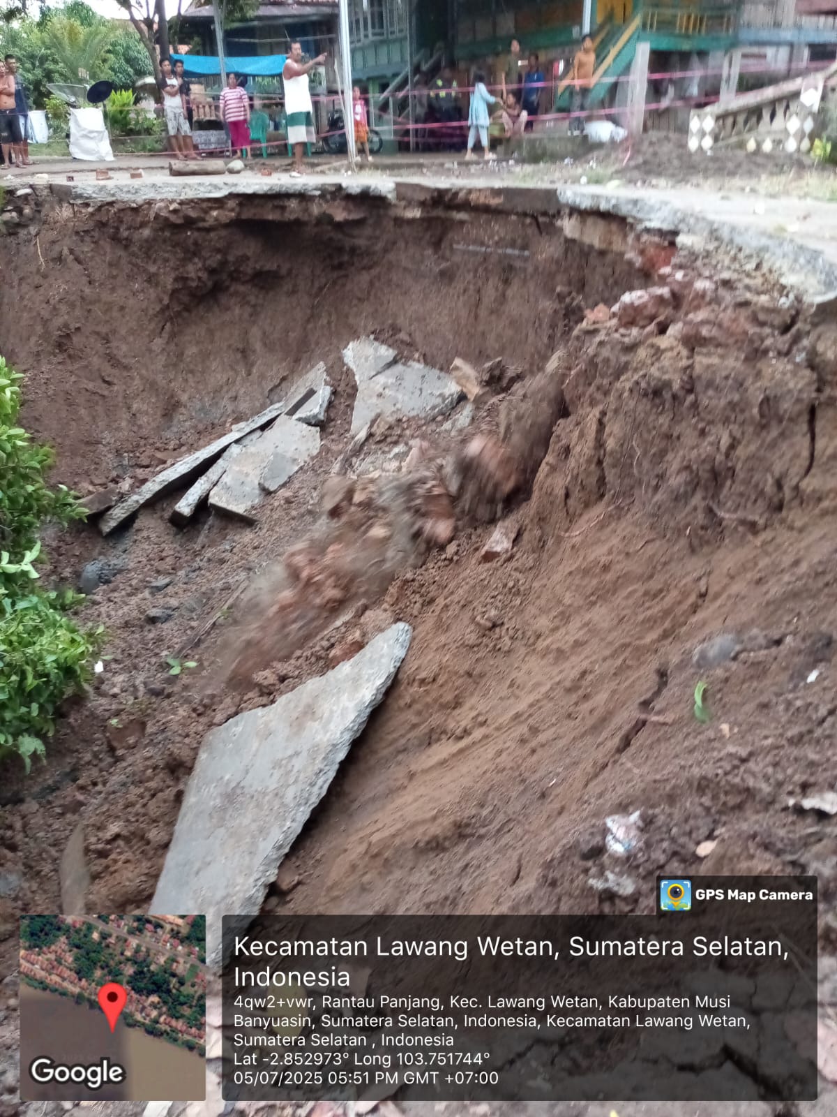 Pemkab Muba Lakukan Kaji Cepat Longsor di Desa Rantau Panjang