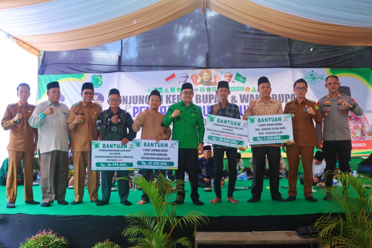 Gedung Ranting NU Center Sungai Lilin Diresmikan, Wabup Muba Rohman Dorong NU Jadi Pilar Keteladanan Umat