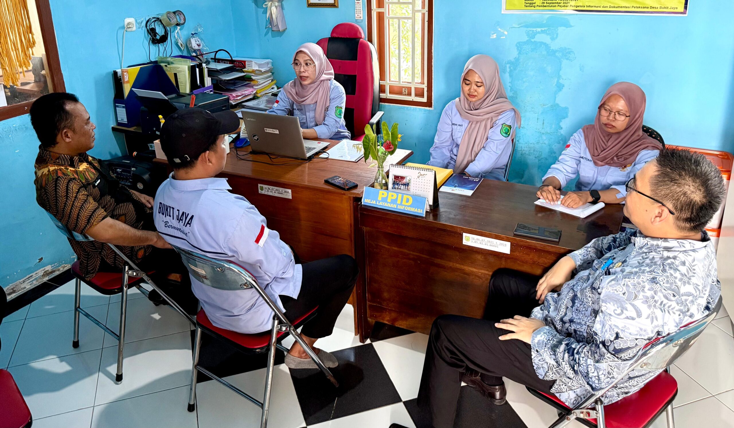 Pemkab Muba Lakukan Monitoring PPID di Desa Sumber Rejeki dan Bukit Jaya
