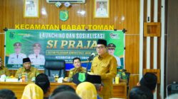 Bupati Muba Luncurkan Aplikasi SI PRAJA di Kecamatan Babat Toman