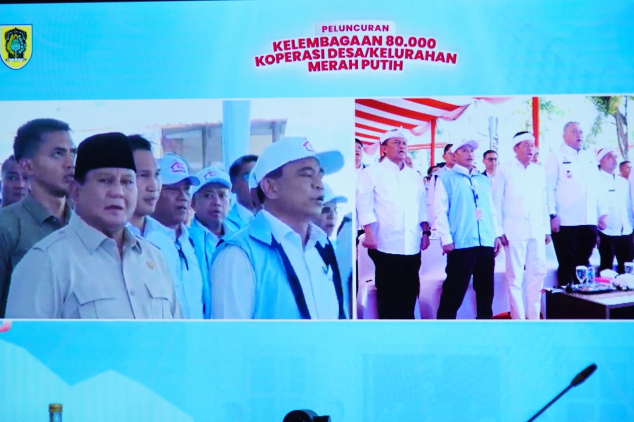 Bupati Muba Ikuti Virtual Launching Koperasi Merah Putih Serentak se-Indonesia