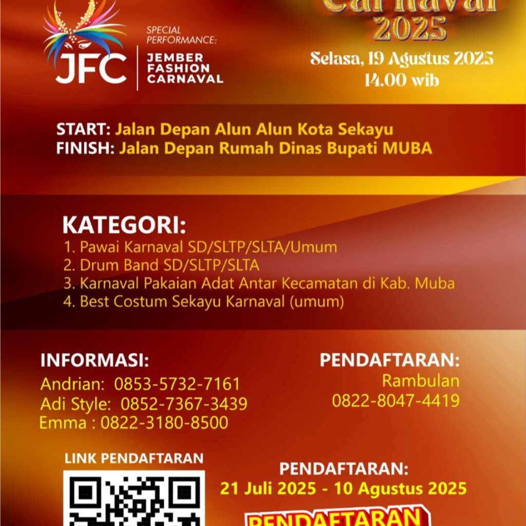 Daftar dan Ikutilah! Karnaval Budaya dan Kreativitas untuk Pelestarian Budaya Indonesia