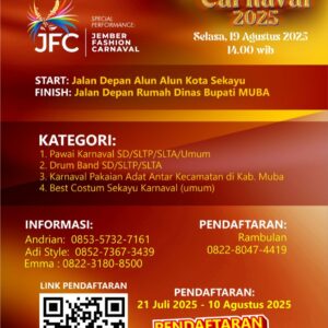 Daftar dan Ikutilah!  Karnaval Budaya dan Kreativitas untuk Pelestarian Budaya Indonesia