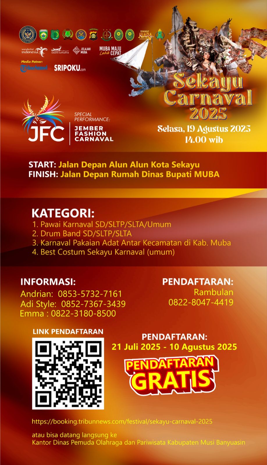 Daftar dan Ikutilah! Karnaval Budaya dan Kreativitas untuk Pelestarian Budaya Indonesia