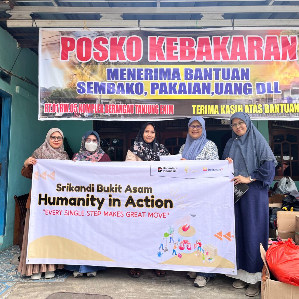 Srikandi Bukit Asam Salurkan Bantuan untuk Korban Musibah Kebakaran