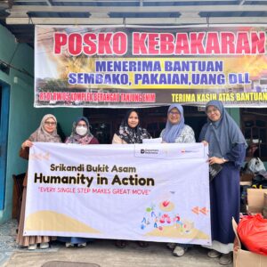 Srikandi Bukit Asam Salurkan Bantuan untuk Korban Musibah Kebakaran
