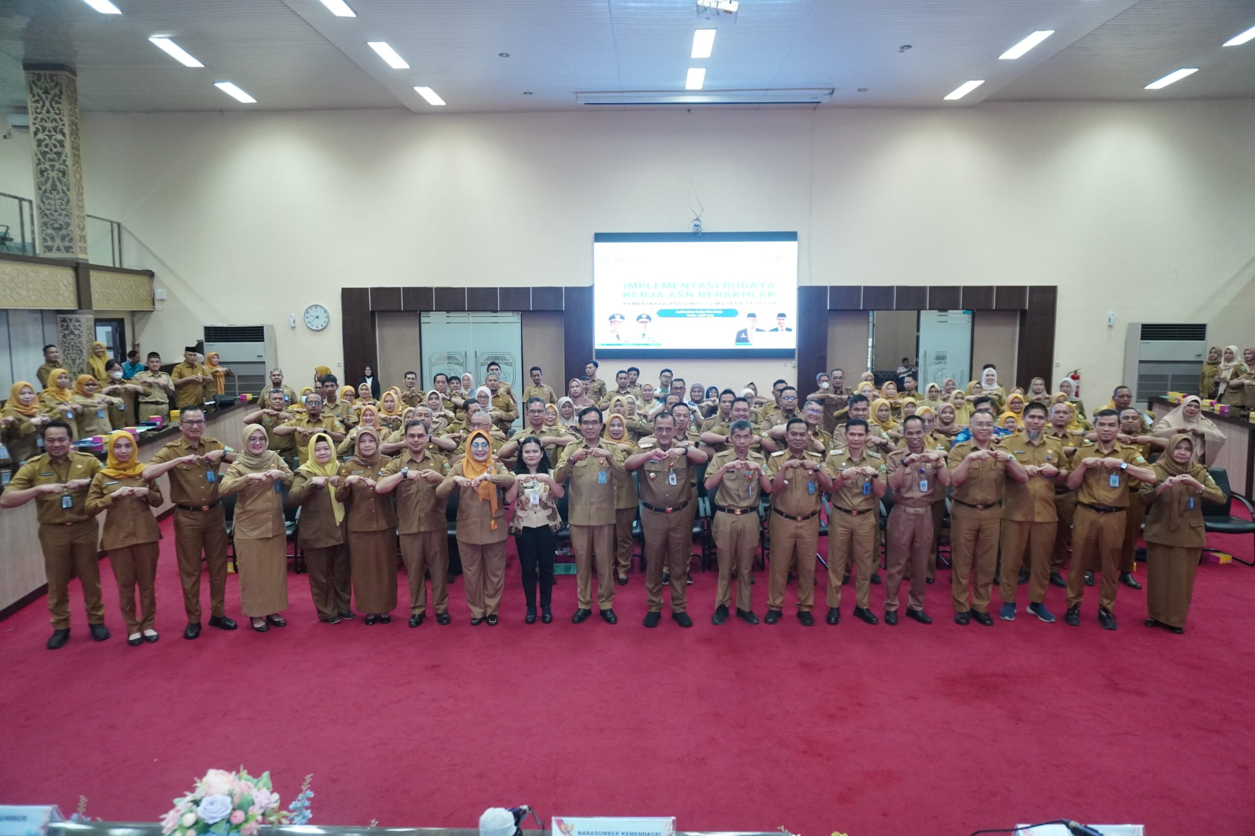 Evaluasi Pelaksanaan Budaya Kerja ASN Berakhlak di lingkungan Pemerintah Provinsi Sumsel