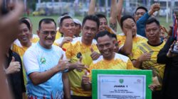 Golkar Juara i Turnamen Sepak Bola Antar Lintas Partai Politik