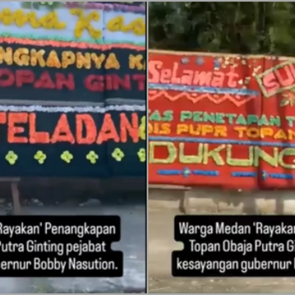 Viral! Video Warga Medan 'Rayakan' OTT KPK Anak Buah Bobby Nasution, Jalan Penuh Karangan Bunga