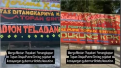 Viral! Video Warga Medan 'Rayakan' OTT KPK Anak Buah Bobby Nasution, Jalan Penuh Karangan Bunga