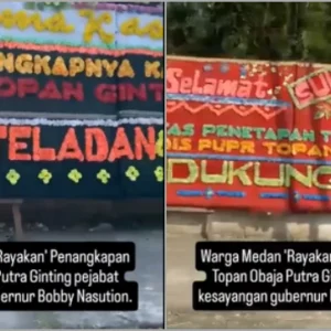 Viral! Video  Warga Medan ‘Rayakan’ OTT KPK Anak Buah Bobby Nasution, Jalan Penuh Karangan Bunga