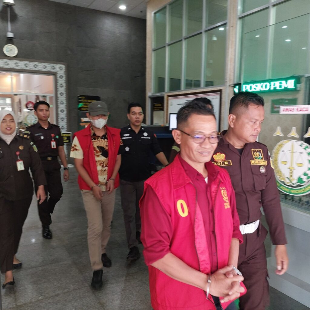 Dua Tersangka Kasus Korupsi Jaringan Informasi Desa di Muba Diserahkan Kejati Sumsel ke ke JPU Kejari Muba