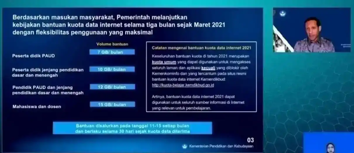 Bantuan Data Kuota Internet 'Dicuri' saat COVID-19