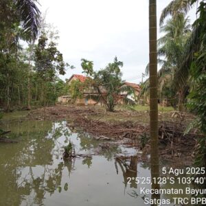 Banjir Merendam Dusun 1 Desa Simpang Bayat, Bayung Lencir