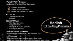 Meriahkan HUT RI ke-80, Pemkab Musi Banyuasin Gelar Turnamen Catur Bergengsi!