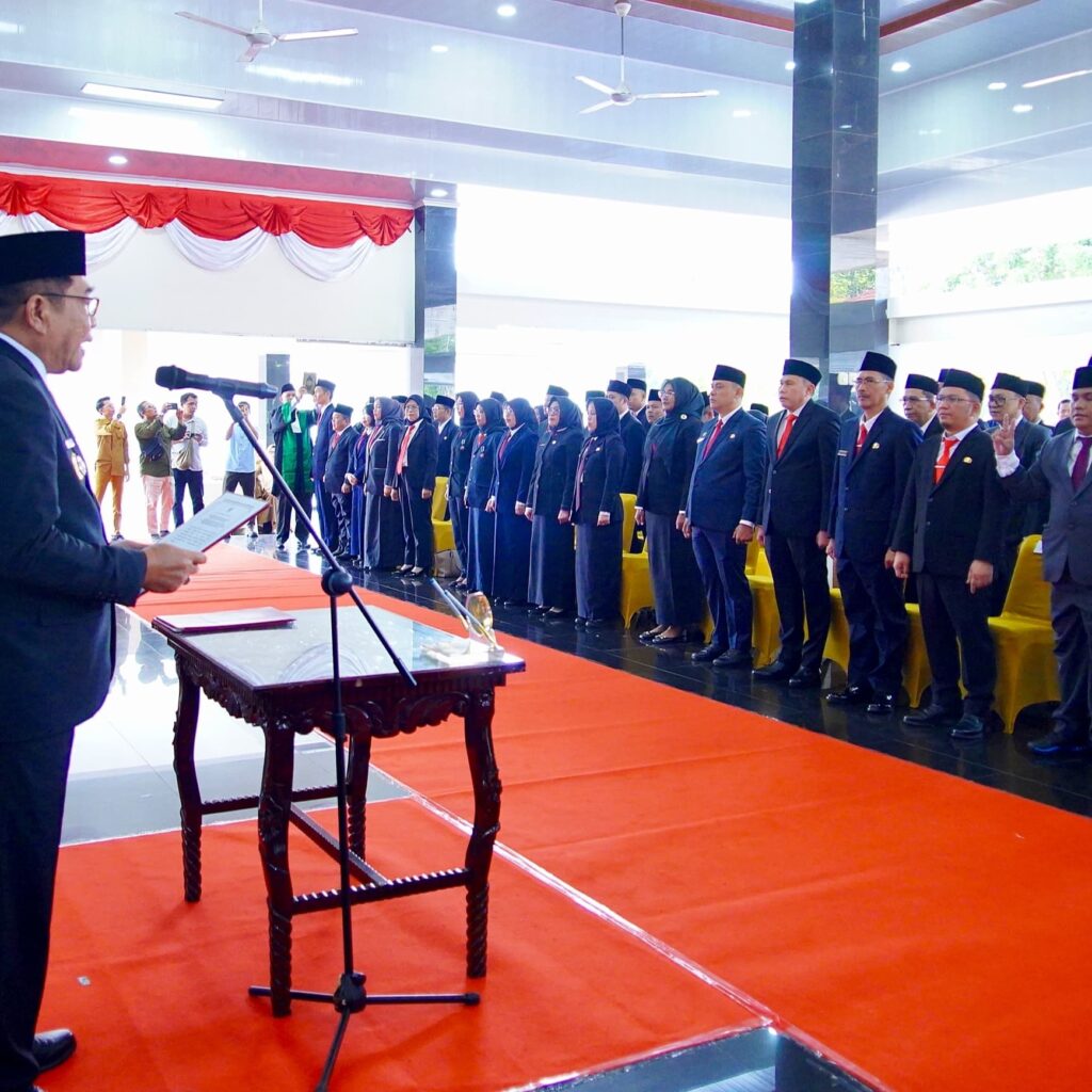 Bupati Muba Lantik Sejumlah Pejabat Pratama dan Fungsional, Upaya Dorong Kinerja Lebih Cepat di Semester II