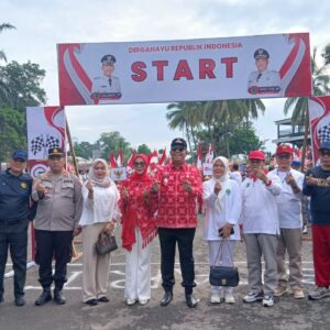 Ratusan Peserta Meriahkan Karnaval Puncak HUT ke-80 RI di Kabupaten PALI