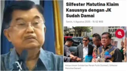 Bantah Pengakuan Silfester Matutina, Jusuf Kalla Tegaskan Tidak Pernah Bertemu dan Berdamai dengan Relawan Jokowi Itu